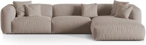 Modulinė sofa Micadoni Martina Boston, tamsaus smėlio spalva, dešininė, 332 x 176 cm x 75 cm