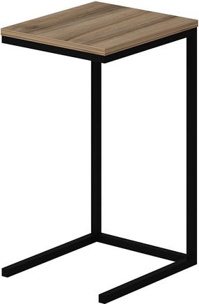 Kavos staliukas Kalune Design Davin, riešuto, 40 cm x 35 cm x 65 cm