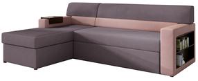 Kampinė sofa Rico Soro 65, Soro 61, violetinė, kairinė, 160 x 250 cm x 85 cm