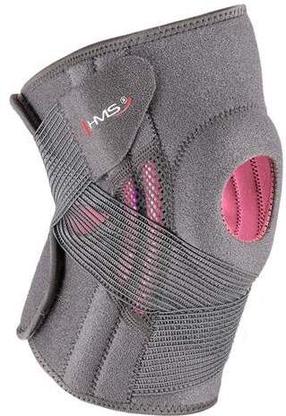 Įtvaras HMS Knee Stabilizer, Universalus, rožinė/pilka