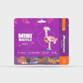 Konstruktorius Marioinex Mini Waffle Nature Flamingo 906 125, 50 vnt., įvairių spalvų