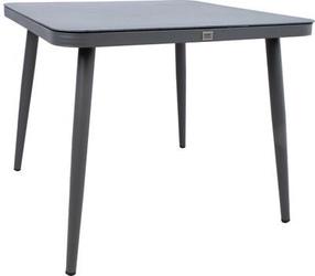 Valgomojo stalas Home4you Andros 21188, tamsiai pilka, 90 cm x 90 cm x 75 cm