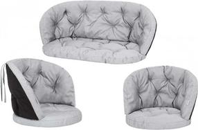 Lauko baldų pagalvių rinkinys Hobbygarden Amanda Prestige CAPPOE2, pelenų, 150 x 50 cm