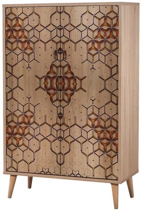 Spintelė Kalune Design Multibox 720, sonoma ąžuolo, 36 cm x 80 cm x 127 cm