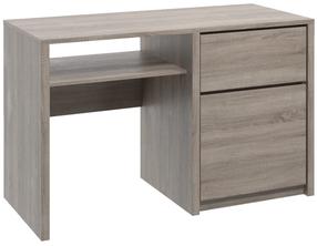 Rašomasis stalas su lentyna Gala Meble Montana B1, šviesus ąžuolas