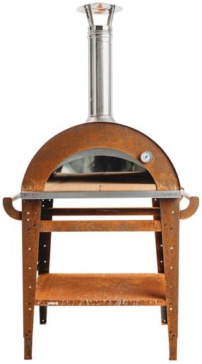 Malkomis kurenama picos krosnis su stovu GrillSymbol Pizzo-set, 100 cm x 81 cm x 182 cm