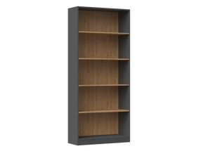 Pastatoma lentyna Onyx R-80, antracito/ąžuolo, 80 cm x 30 cm x 182 cm