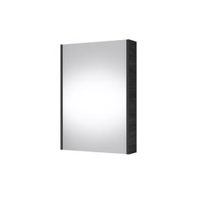 Pakabinama vonios spintelė su veidrodžiu Riva, medžio, 13.8 cm x 47.6 cm x 67.6 cm