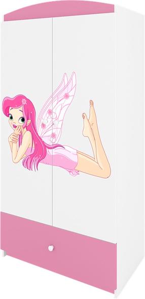 Spinta Kocot Kids Babydreams Fairy With Wings, balta/rožinė, 90 cm x 52 cm x 175.5 cm