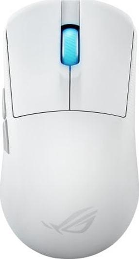 Belaidė žaidimų pelė Asus ROG Harpe Ace Mini, bluetooth / usb / 2.4ghz, balta