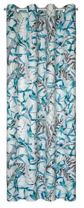 Naktinė užuolaida IGA, balta/turkio, 140 cm x 250 cm