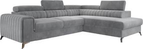Kampinė sofa Laurence Monolith 84, pilka, dešininė, 205 x 278 cm x 92 cm