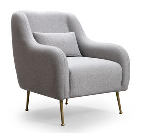 Krėslas Hanah Home Sevilla 560ARE1705, pilkas, 90 cm x 78 cm x 89 cm