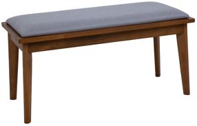 Prieškambario suoliukas Home4you Jesper, rudas/pilkas, 92 cm x 40 cm x 45 cm