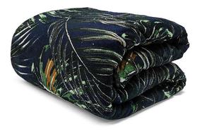 Pledas Jungle, tamsiai mėlyna, 150 cm x 200 cm