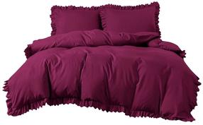 Patalynės užvalkalų komplektas PGR-01, bordo, 200 x 220 cm