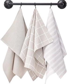  Virtuvinių rankšluosčių rinkinys TODAY Uni, smėlio, 70 cm x 50 cm, 3 vnt.