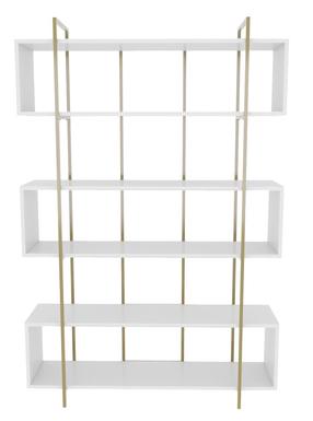 Pastatoma lentyna Kalune Design Bruti 875ZNA4510, aukso/balta, 120 cm x 29.6 cm x 180 cm