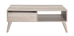 Kavos staliukas Kalune Design SHP-655-TT-1, riešuto, 65 cm x 110 cm x 42 cm