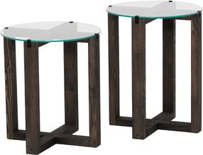 Žurnalinis staliukas Kalune Design Amalfi, antracito, 40 cm x 40 cm x 50 cm