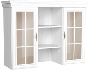 Spintelė - vitrina Gala Meble Kora KN4, balta, 40 cm x 128 cm x 97 cm