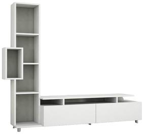 Svetainės baldų komplektas Kalune Design Tulip, vidaus, baltas