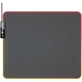 Pelės kilimėlis Cougar Gaming Neon RGB, 35 cm x 30 cm x 4 cm, juoda