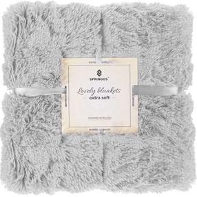 Pledas Springos Lovely Blankets Extra Soft, šviesiai pilka, 200 cm x 220 cm