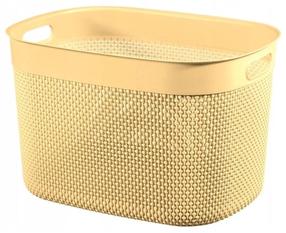 Krepšys, skalbiniams/daiktų saugojimo/žaislams Curver Filo, 30 l, geltona, 44 x 33 x 27 cm