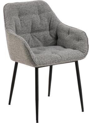 Valgomojo kėdė Brooke Monza 120, matinė, pilka, 58 cm x 55 cm x 83 cm