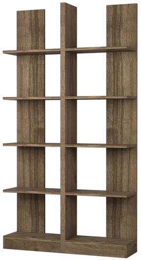 Pastatoma lentyna Kalune Design Ikiz 835PUQ3655, riešuto, 100 cm x 25.8 cm x 187 cm