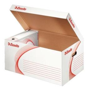 Dokumentų dėklas Esselte Esselte Archive box, 55 cm x 25.5 cm, Dėžė Balta/Raudona