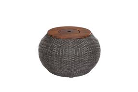 Lauko stalas Masterjero, medžio/pilka, 58 cm x 58 cm x 37 cm