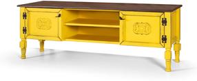TV staliukas Kalune Design Ada, geltona, 50 cm x 150 cm x 40 cm