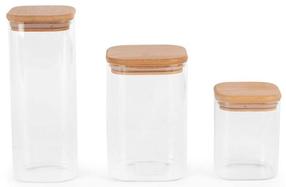 Maisto saugojimo indų rinkinys Pola, skaidri/ruda