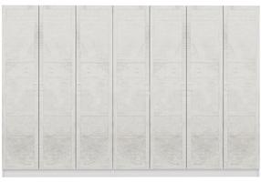 Prieškambario spinta Kalune Design Noah 8232, balta, 35 cm x 315 cm x 210 cm