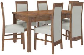 Valgomojo komplektas ADRK Rodos 57, pilkas/rudas