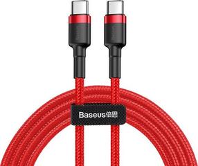 Laidas Baseus SB4860, 2 x USB-C, 200 cm, raudona