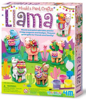 Piešimo rinkinys 4M Mould & Paint Llama, įvairių spalvų