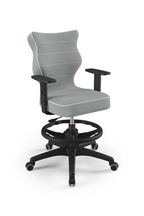 Darbo kėdė Duo Jasmine 03, 64 x 64 x 102.5 cm, juoda/pilka