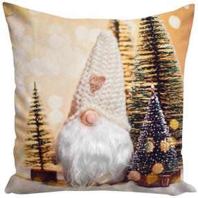 Kalėdinis dekoratyvinės pagalvėlės užvalkalas JCLA-47, smėlio, 40 cm x 40 cm