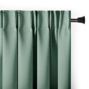 Užtemdanti užuolaida Restilo Pleat Blackout, žalia, 140 cm x 270 cm