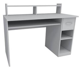 Rašomasis stalas su lentyna Kalune Design Eslem 550ARN2207, baltas