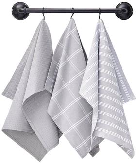  Virtuvinių rankšluosčių rinkinys TODAY On, pilkas, 70 cm x 50 cm, 3 vnt.