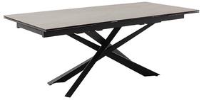 Valgomojo stalas išskleidžiamas MC Akcent Tesero, antracito/juoda, 200 - 300 cm x 95 cm x 76 cm