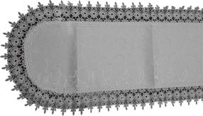 Stalo takelis ovalas GA01-1, balta, 30 x 160 cm