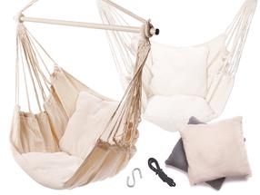 Sėdimas hamakas Brazilian, šviesiai ruda
