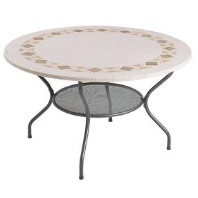 Lauko stalas Patio Roma, antracito/ruda, 125 cm x 125 cm x 72 cm