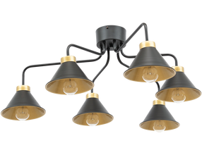 Sietynas kabinamas Detmer, E27, 6 x 15 W