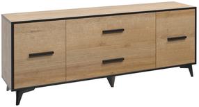 TV staliukas Gala Meble Frida RTV2D2S, ąžuolo, 179 cm x 40 cm x 68 cm